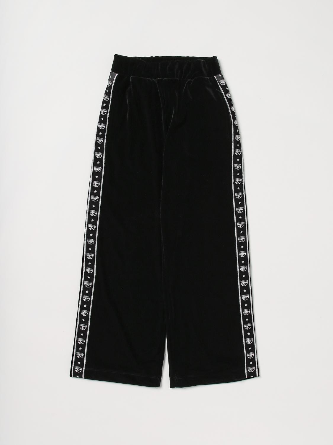 CHIARA FERRAGNI Trousers CHIARA FERRAGNI Kids colour Black