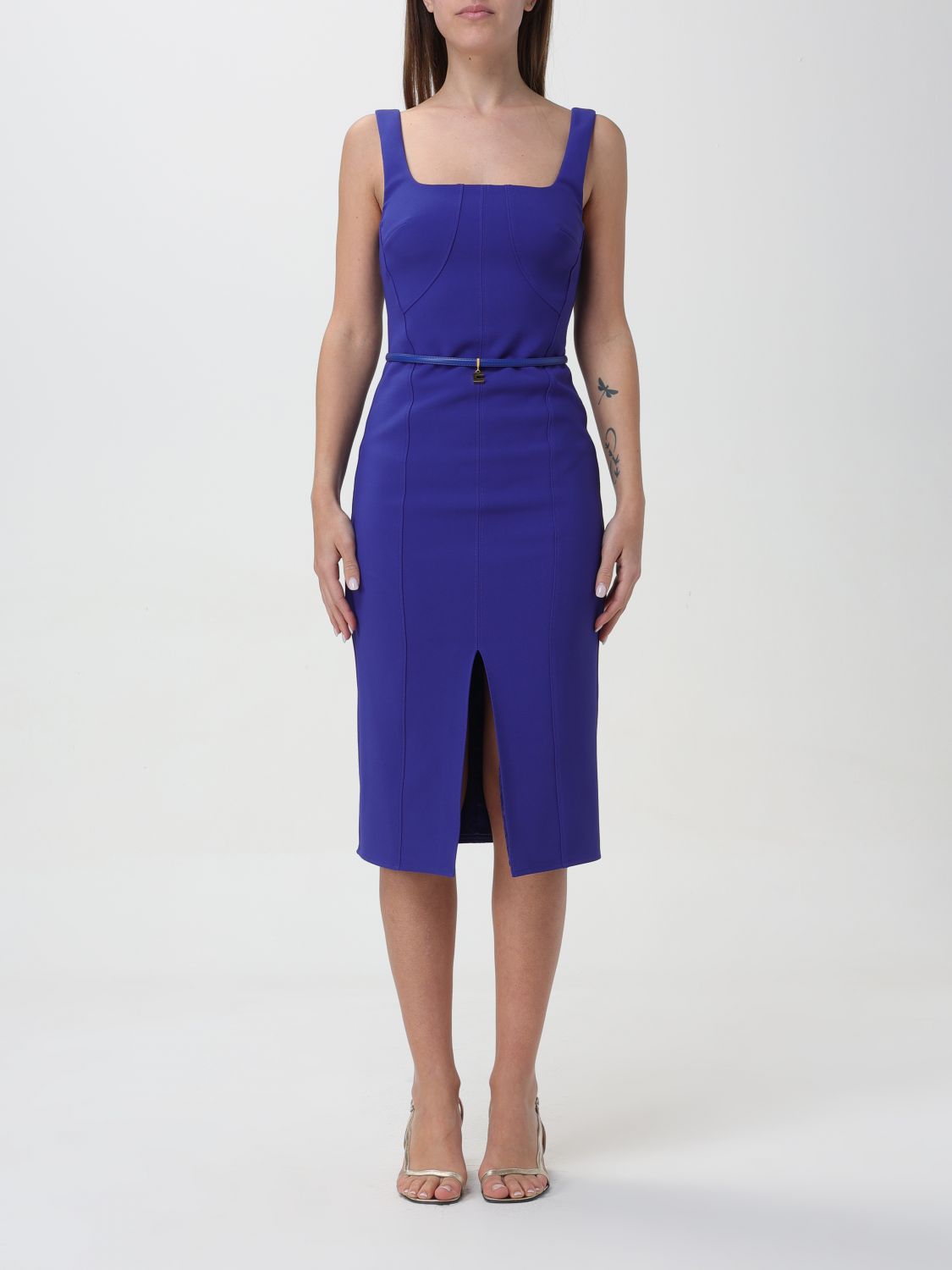 Elisabetta Franchi Dress ELISABETTA FRANCHI Woman colour Indigo