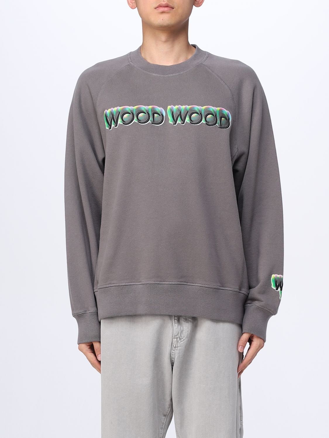 Wood Wood Sweatshirt WOOD WOOD Men colour Grey