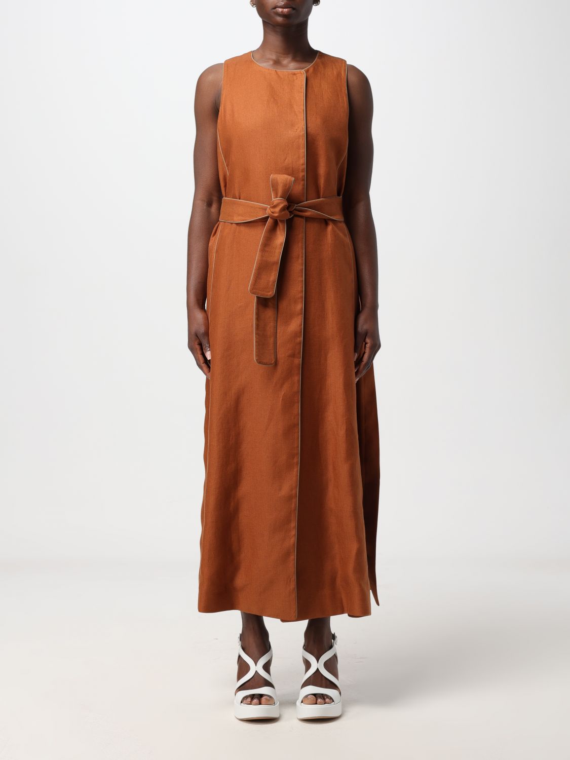 Max Mara Dress MAX MARA Woman colour Brown