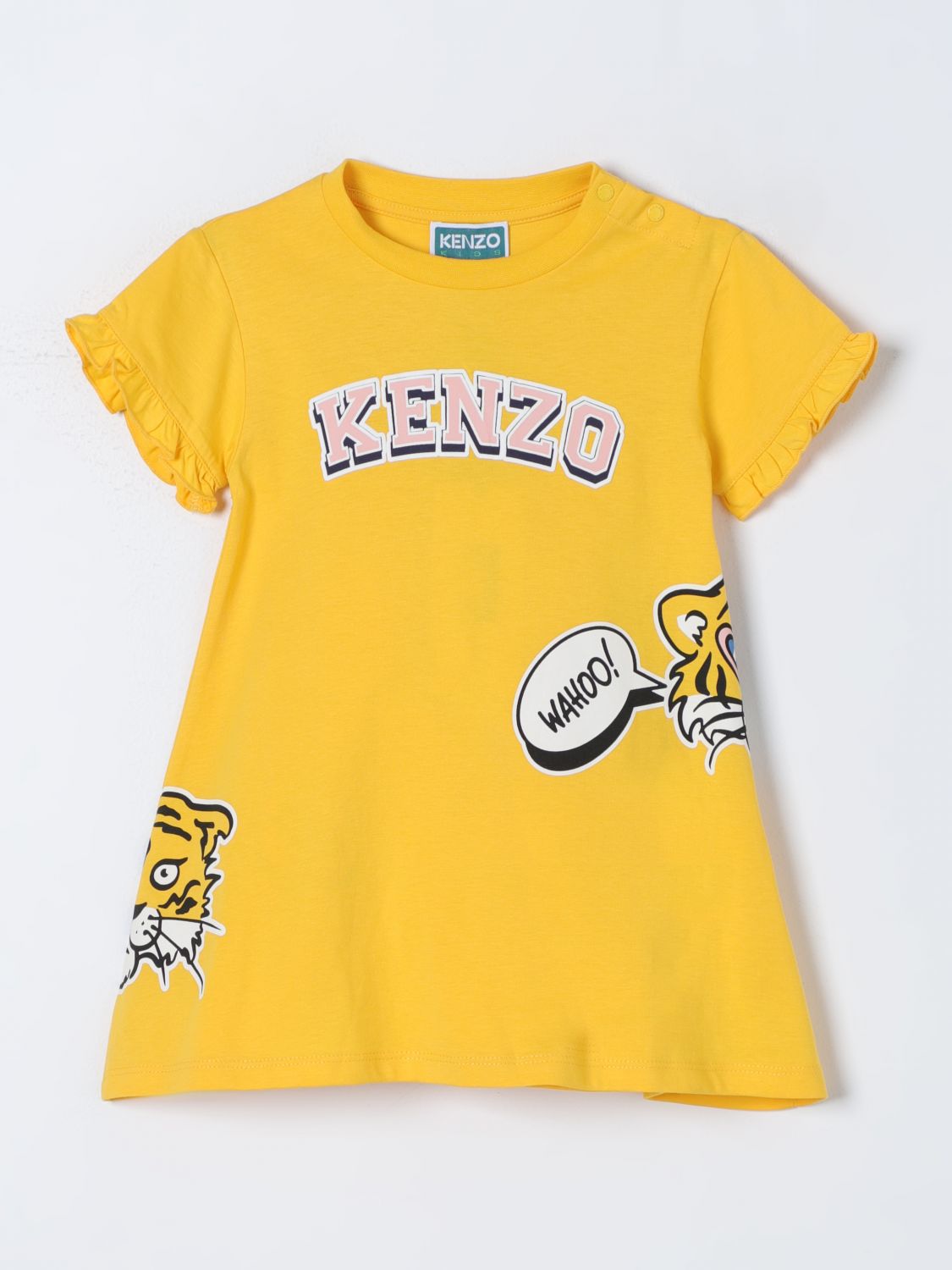 Kenzo Kids Dress KENZO KIDS Kids colour Yellow