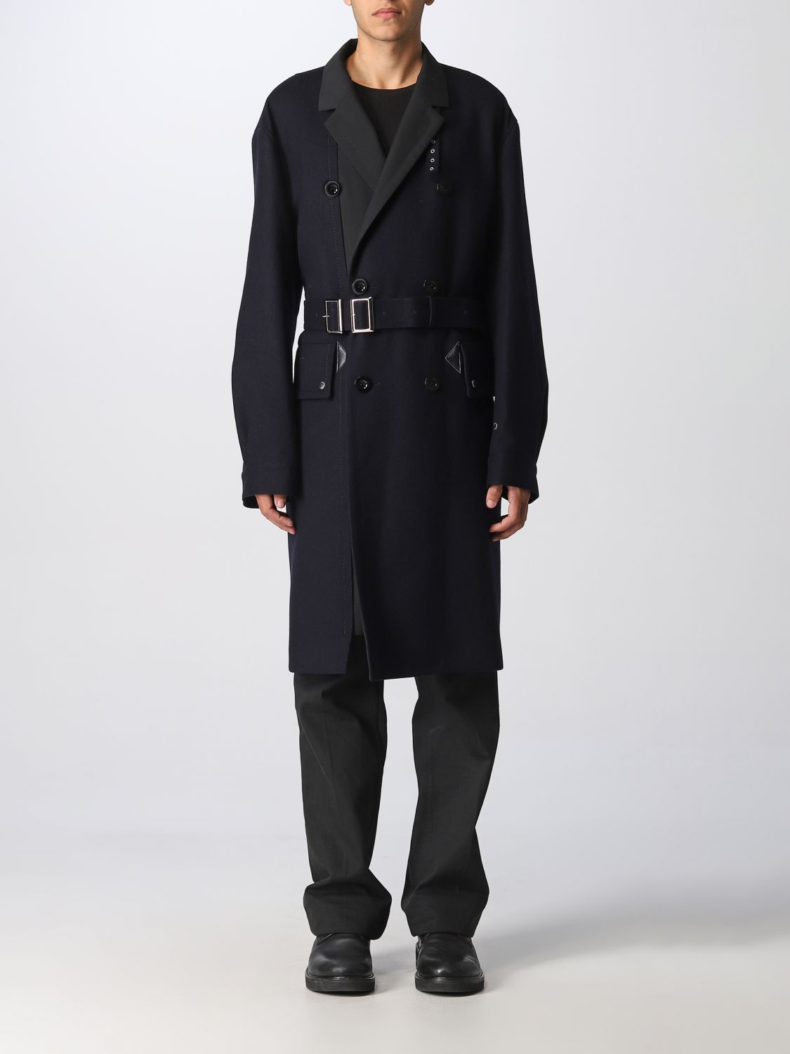 Sacai Coat SACAI Men colour Blue