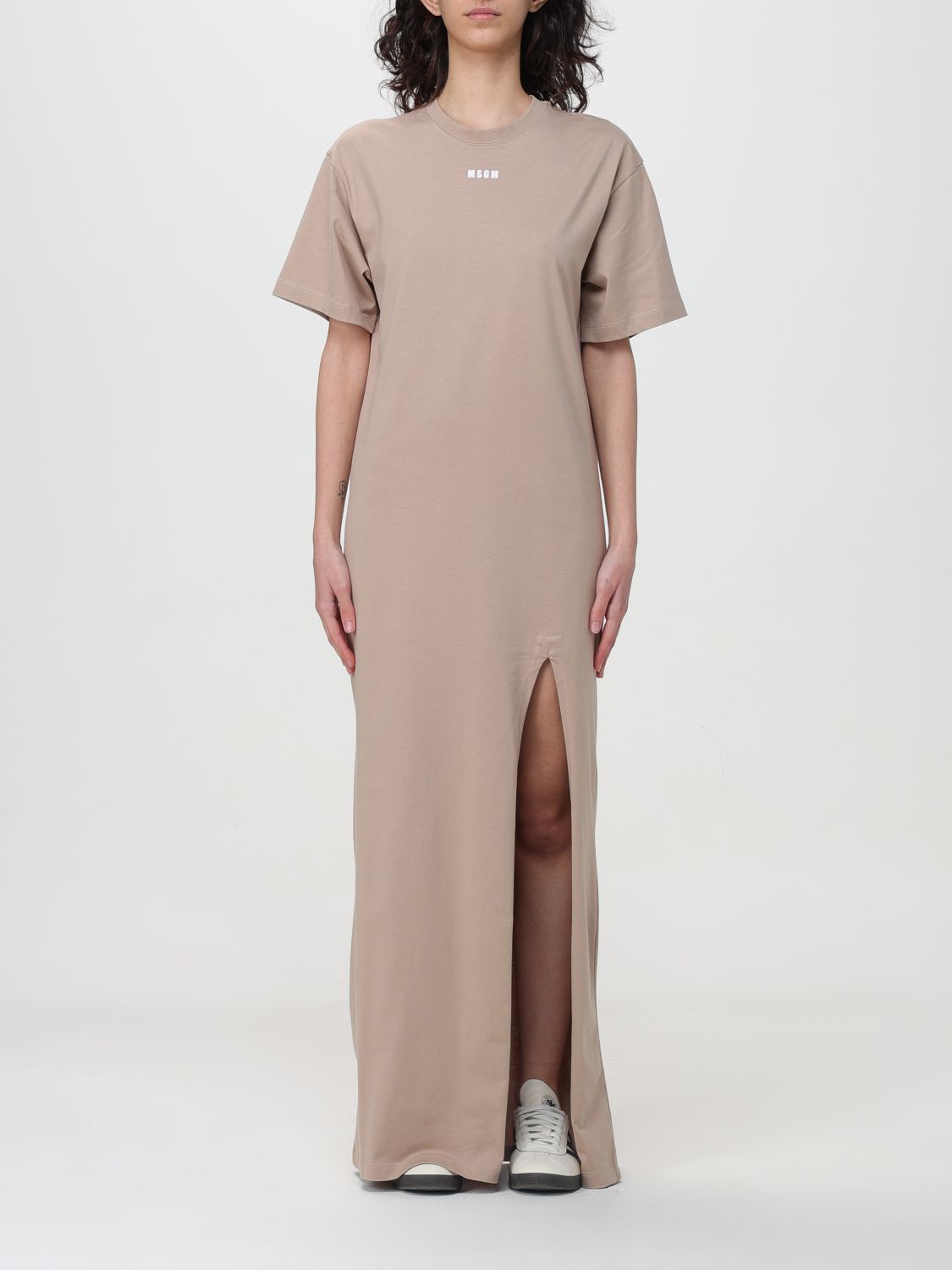 Msgm Dress MSGM Woman colour Beige