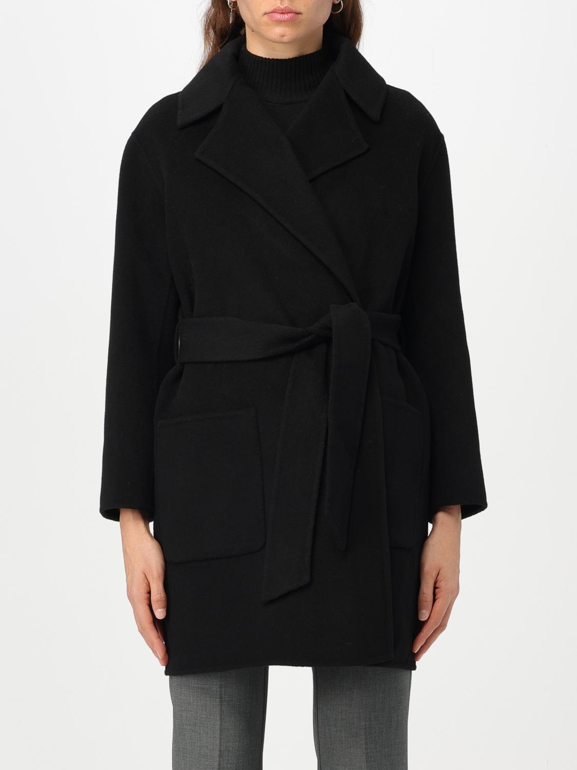 Simona Corsellini Coat SIMONA CORSELLINI Woman colour Black