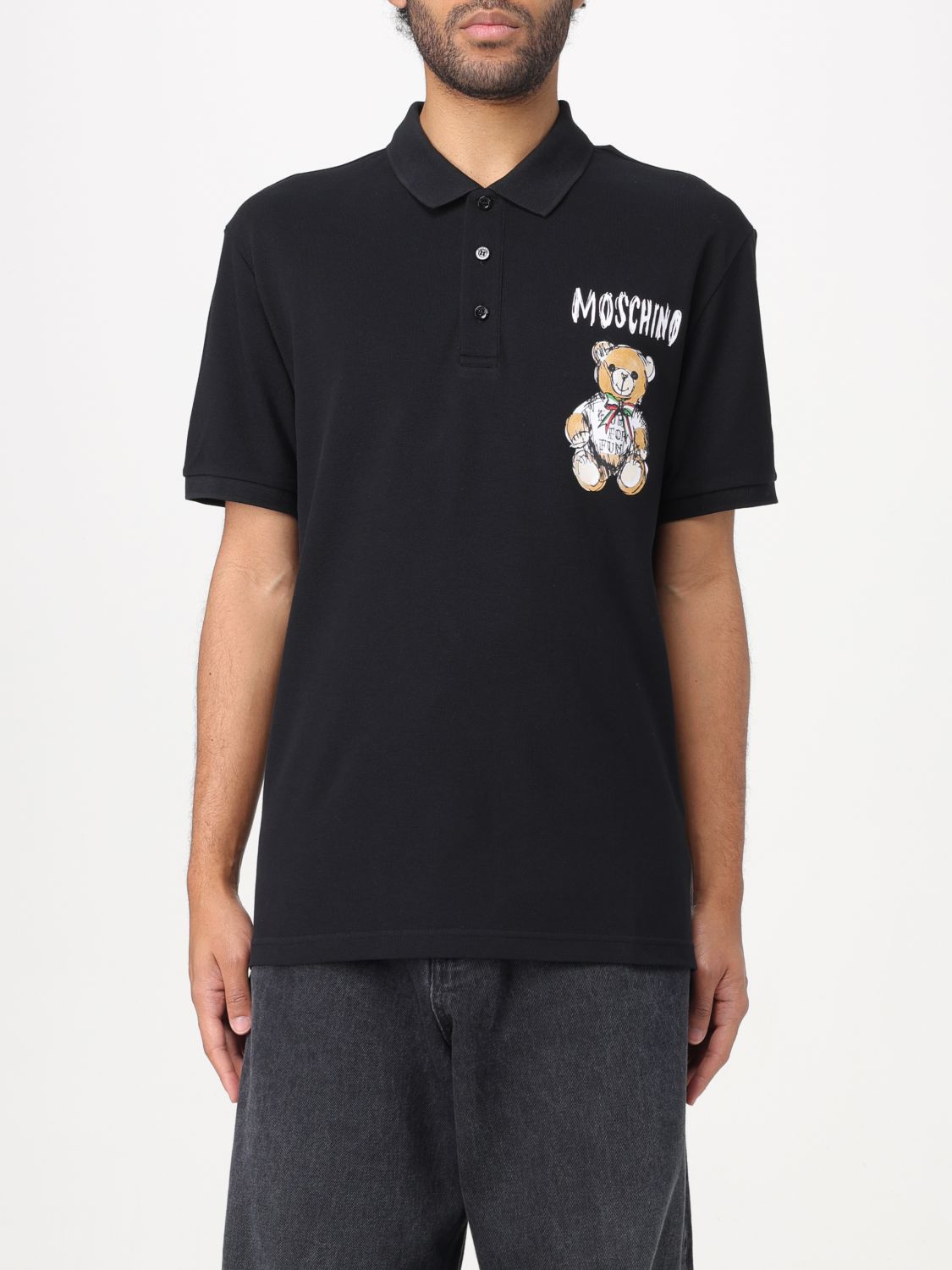 Moschino Couture Polo Shirt MOSCHINO COUTURE Men colour Black