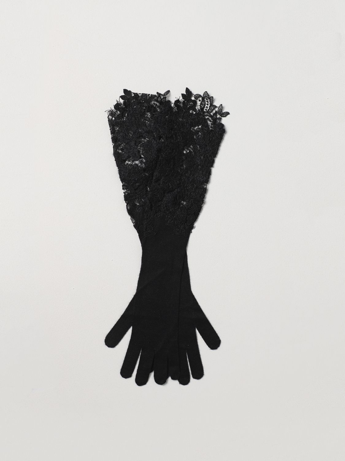 Ermanno Scervino Gloves ERMANNO SCERVINO Woman colour Black