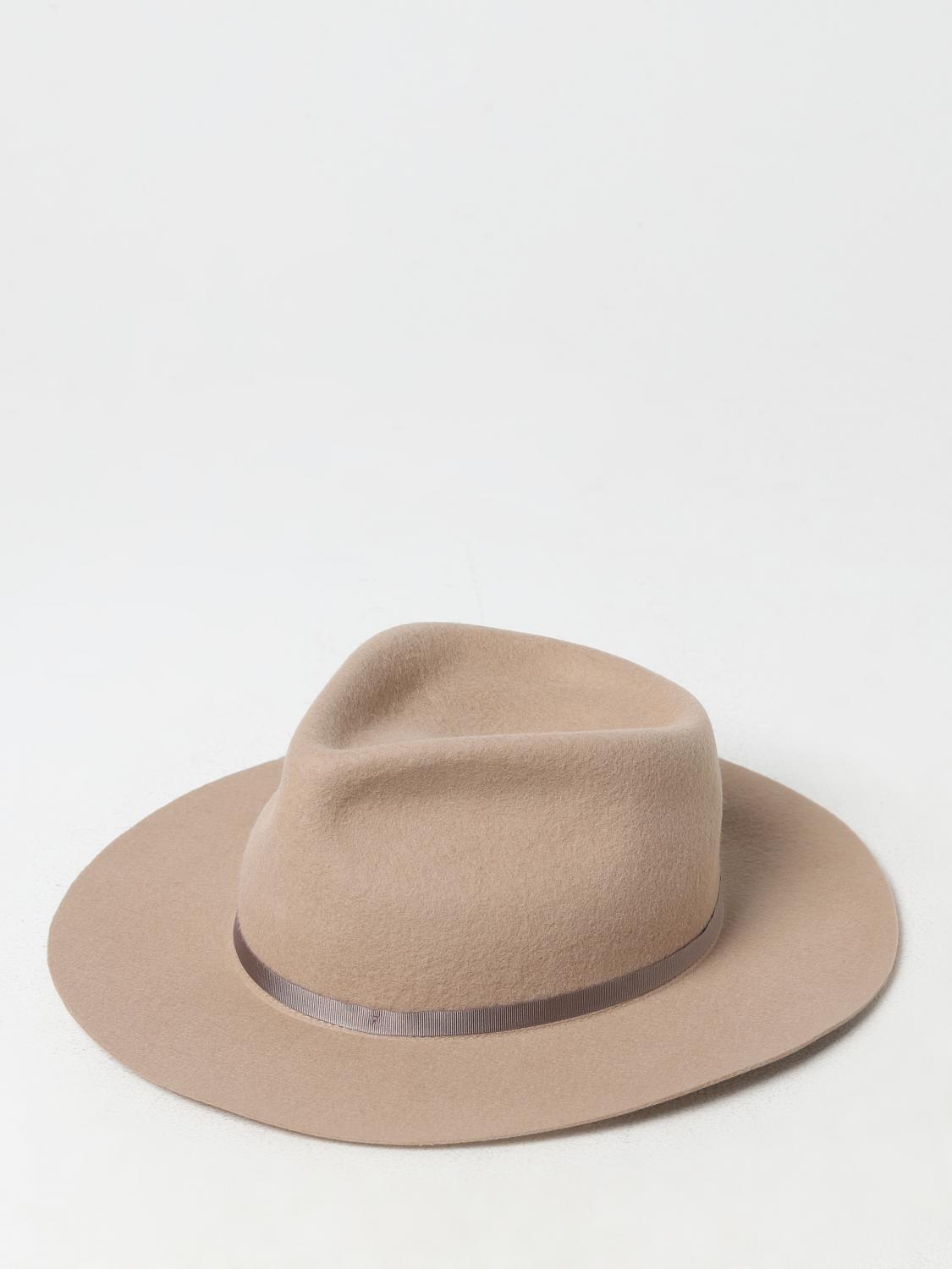 Simona Corsellini Hat SIMONA CORSELLINI Woman colour Tobacco