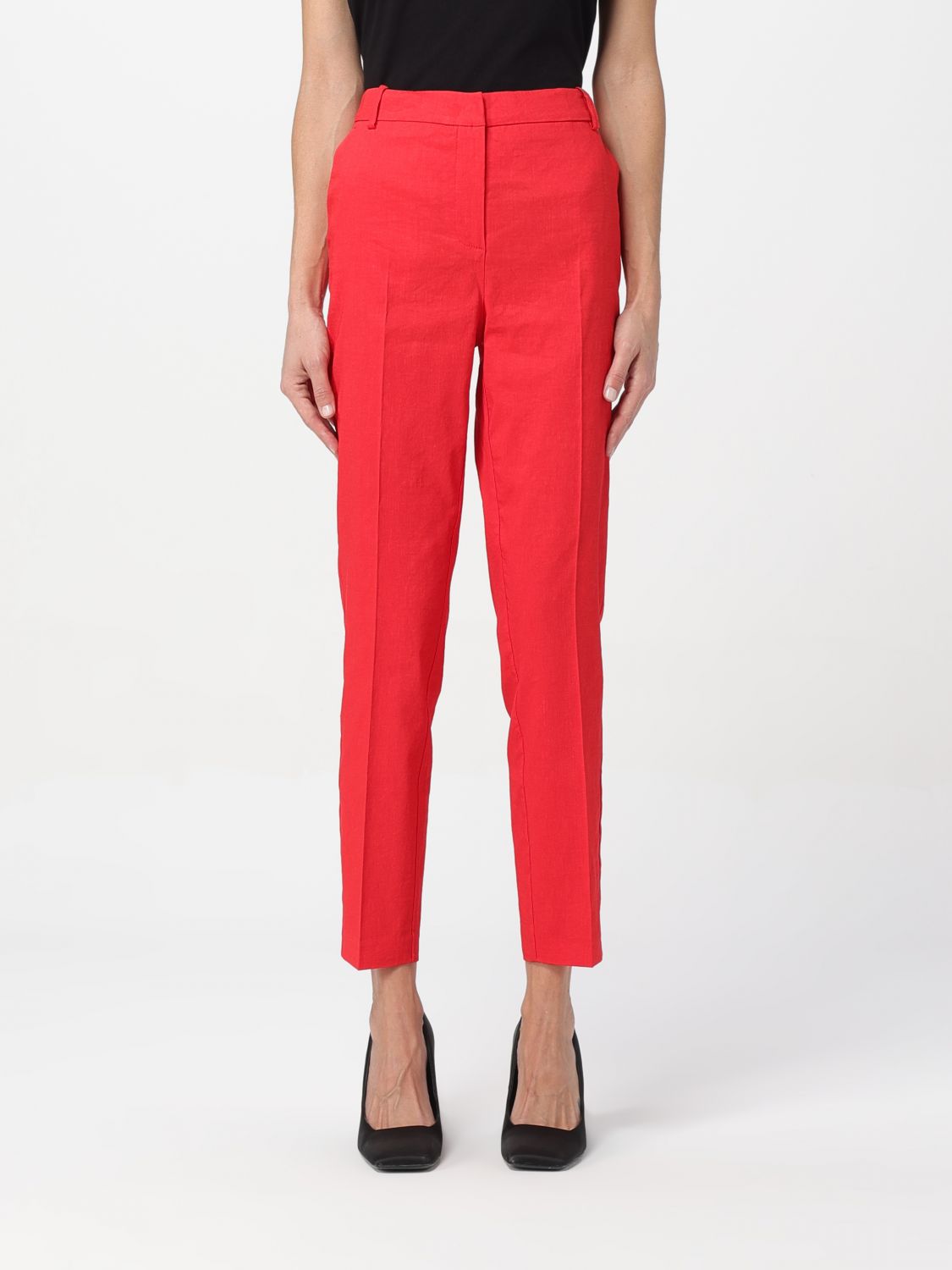 Pinko Trousers PINKO Woman colour Red