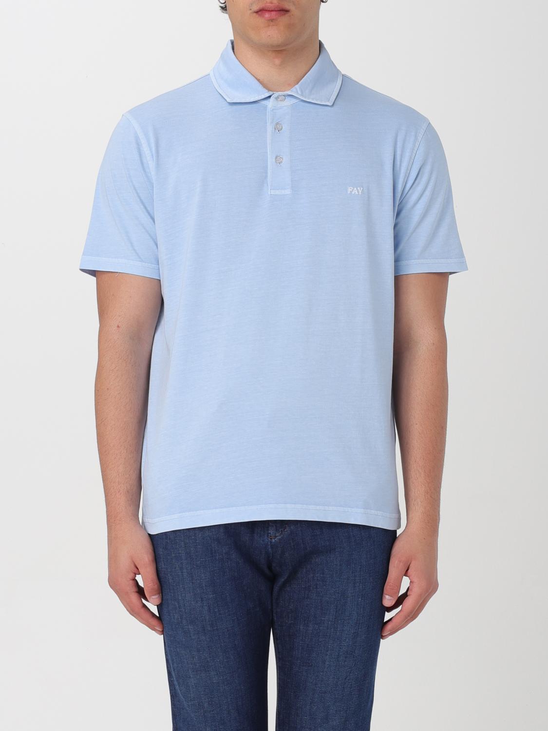 Fay Polo Shirt FAY Men color Sky Blue