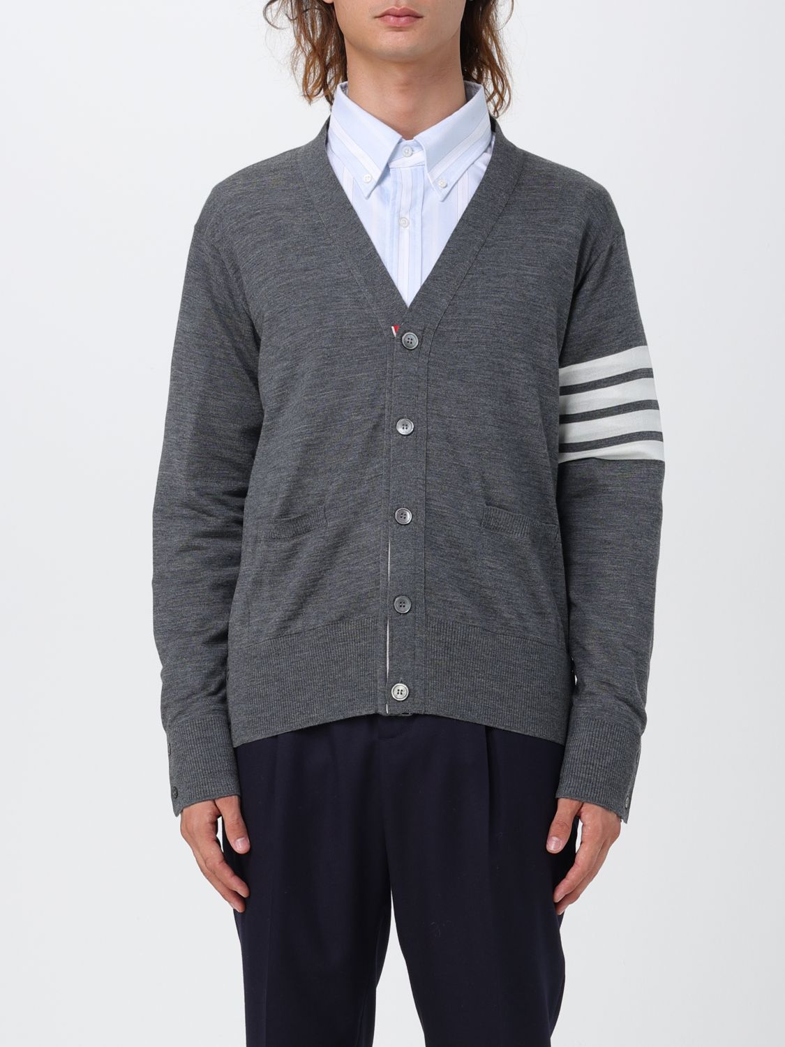 Thom Browne Cardigan THOM BROWNE Men colour Grey 1