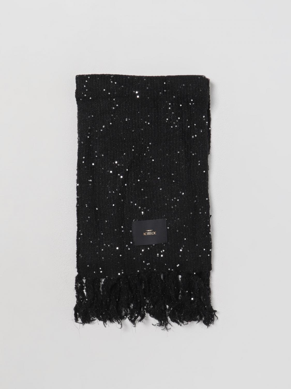 Actitude Twinset Scarf ACTITUDE TWINSET Woman colour Black