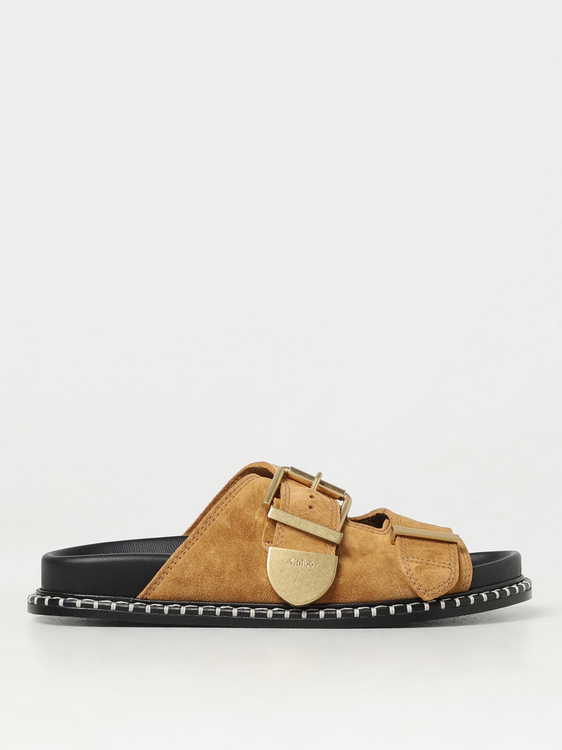 Chloé Flat Sandals CHLOÉ Woman colour Brown