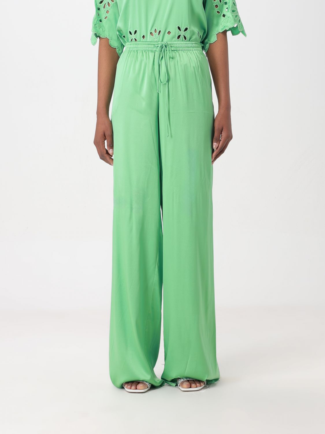 Ermanno Scervino Trousers ERMANNO SCERVINO Woman colour Green