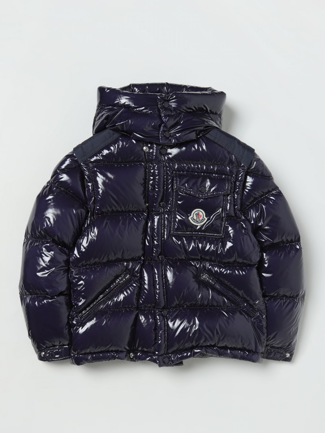 Moncler Jacket MONCLER Kids colour Blue