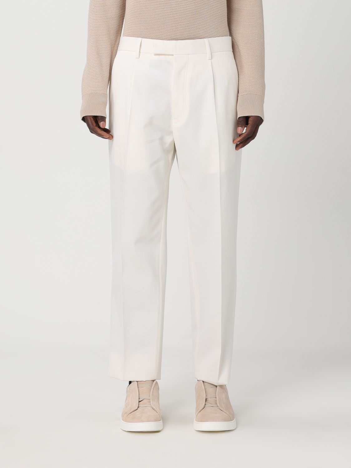 zegna Trousers ZEGNA Men colour White