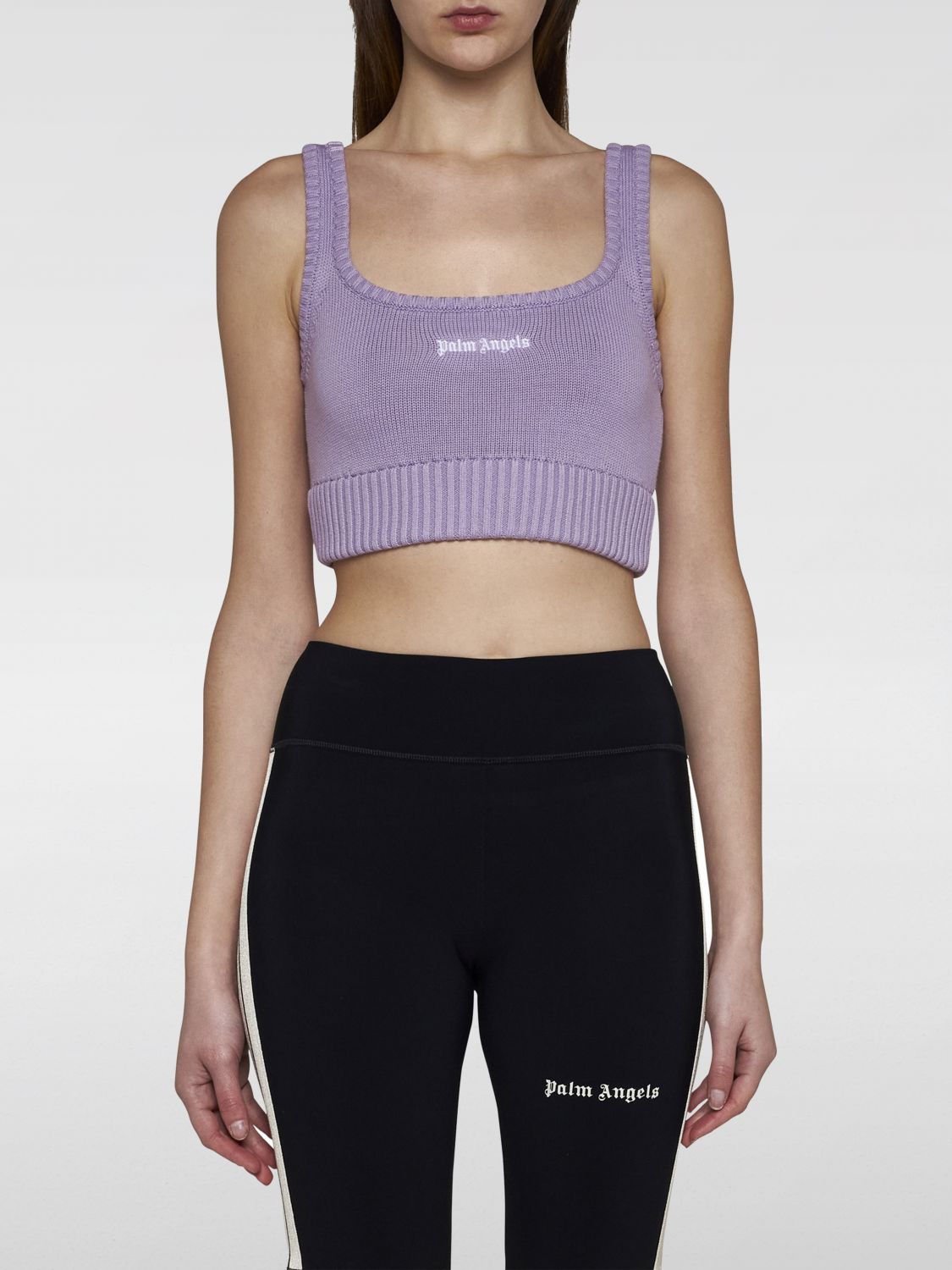 PALM ANGELS Top PALM ANGELS Woman color Lilac