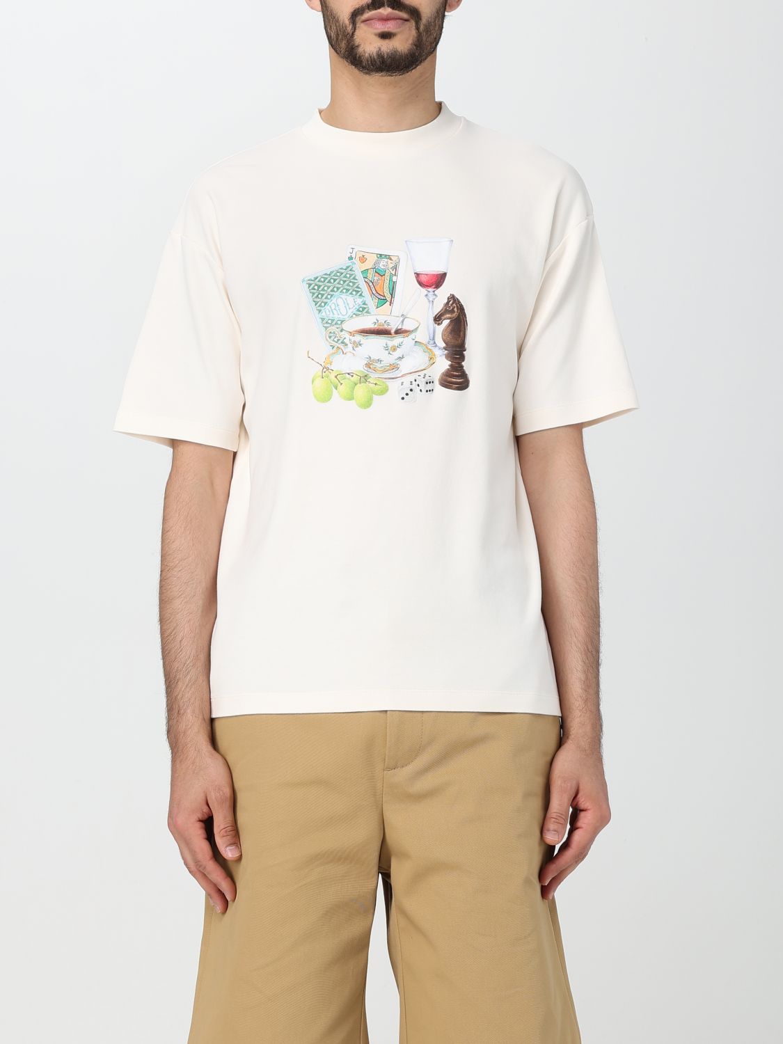 Drôle de Monsieur T-Shirt DROLE DE MONSIEUR Men colour Beige