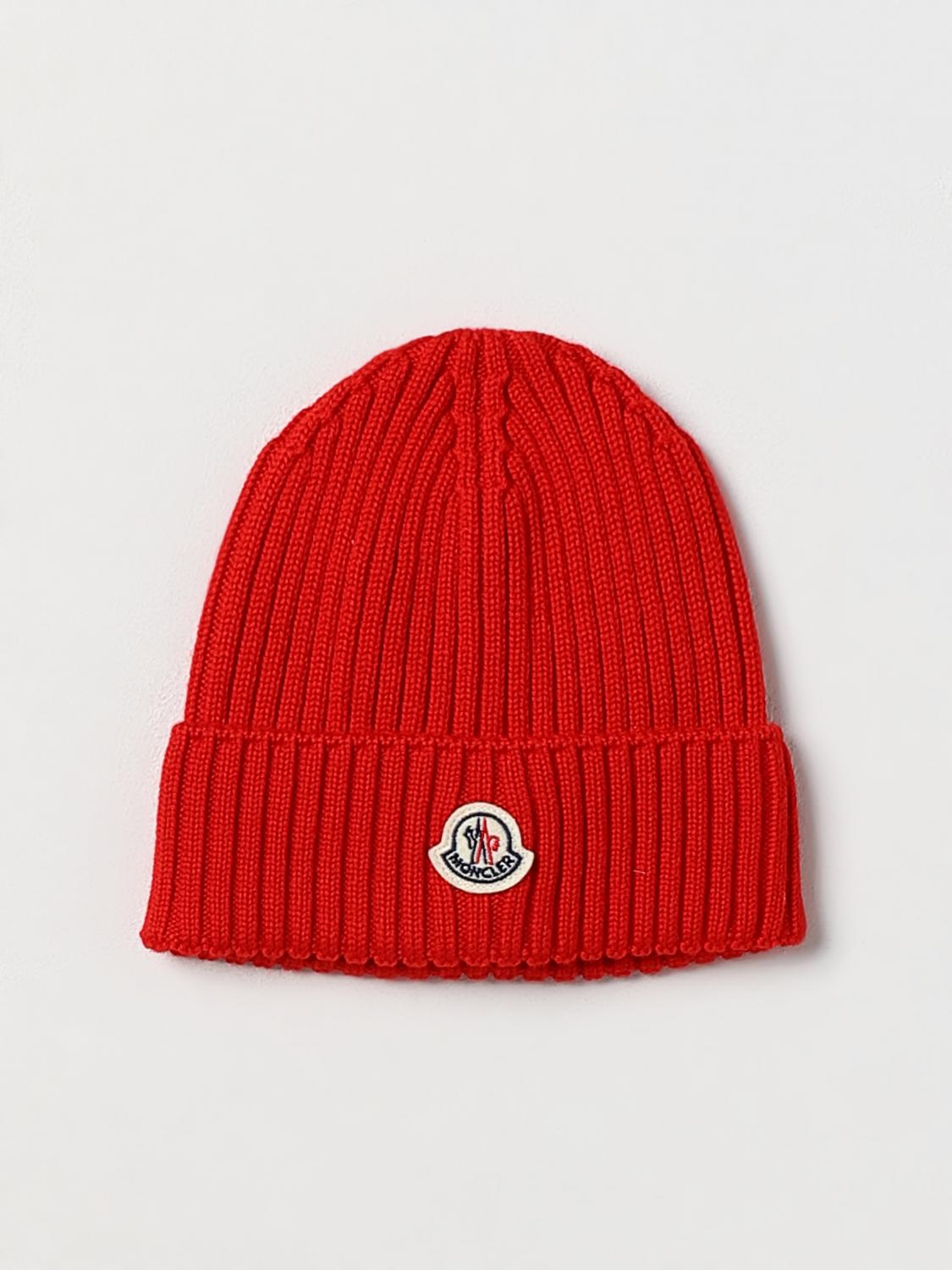 Moncler Hat MONCLER Kids colour Red