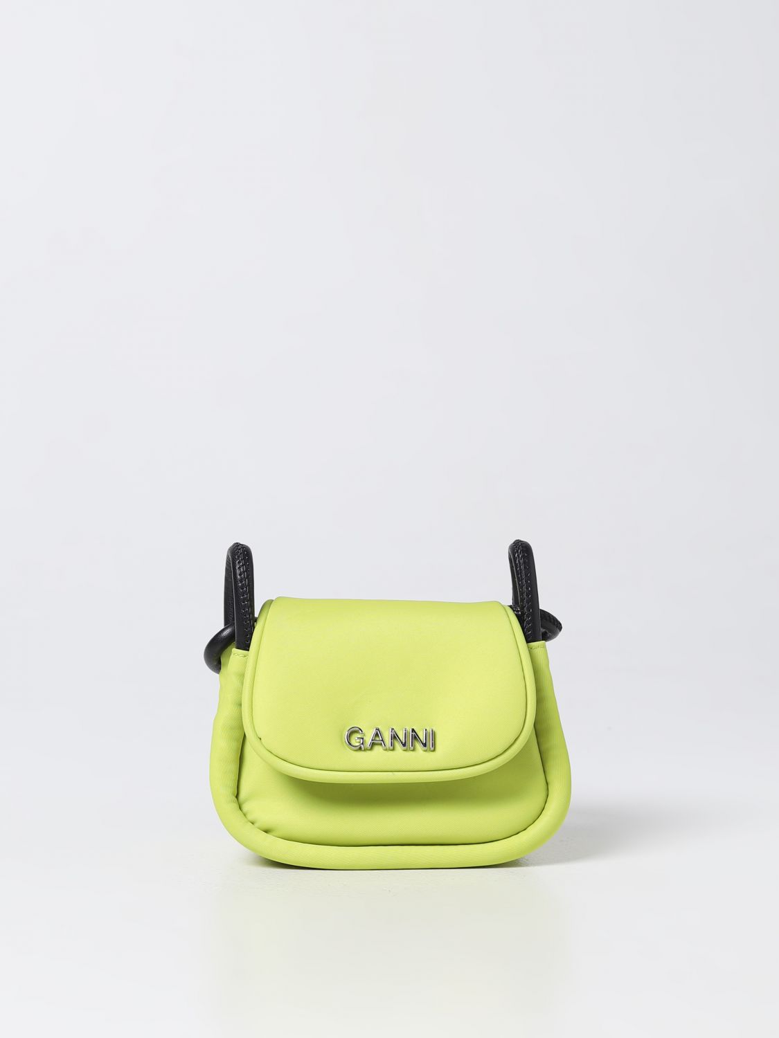 Ganni Mini Bag GANNI Woman colour Lime