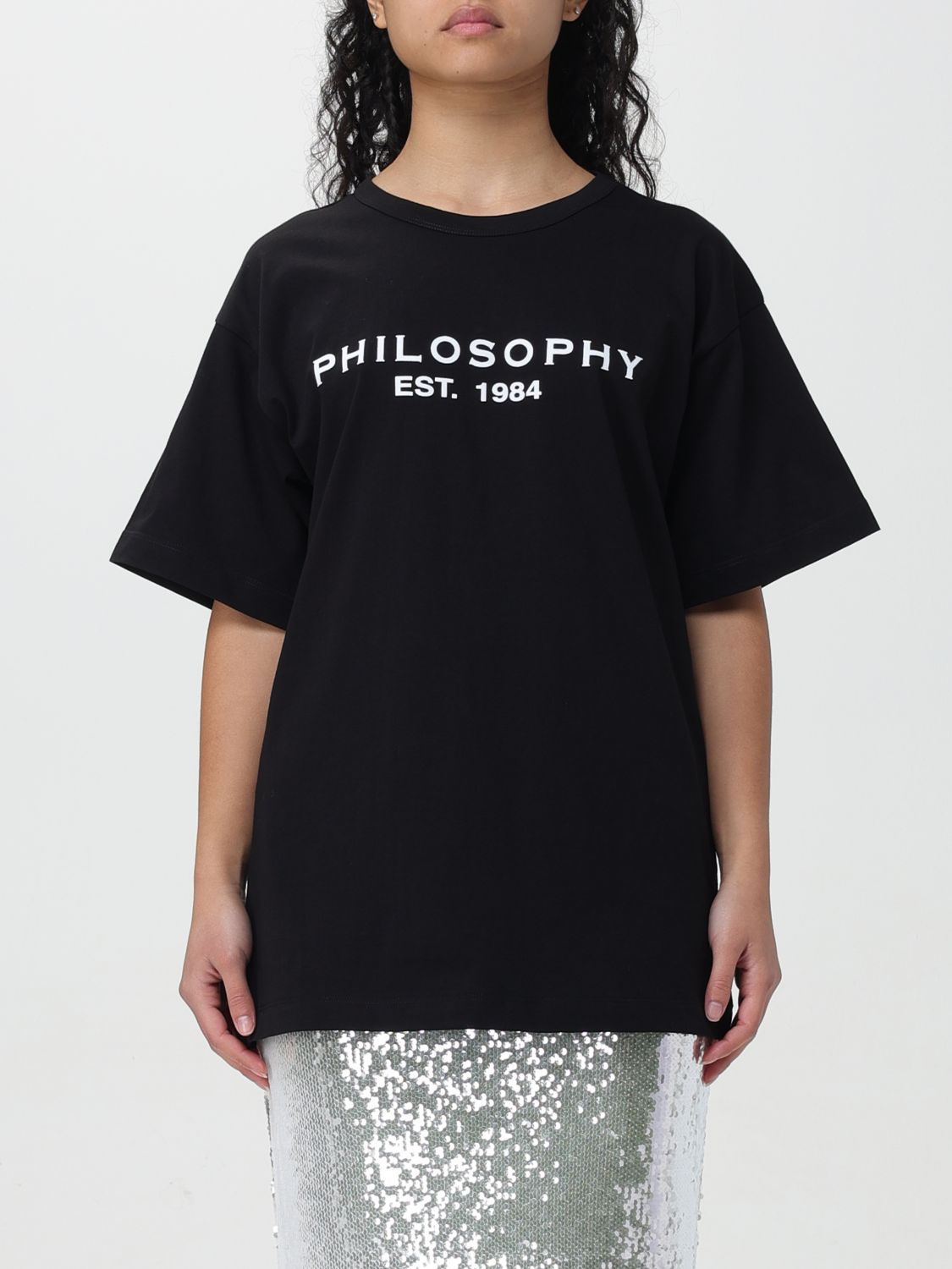 Philosophy Di Lorenzo Serafini T-Shirt PHILOSOPHY DI LORENZO SERAFINI Woman colour Black