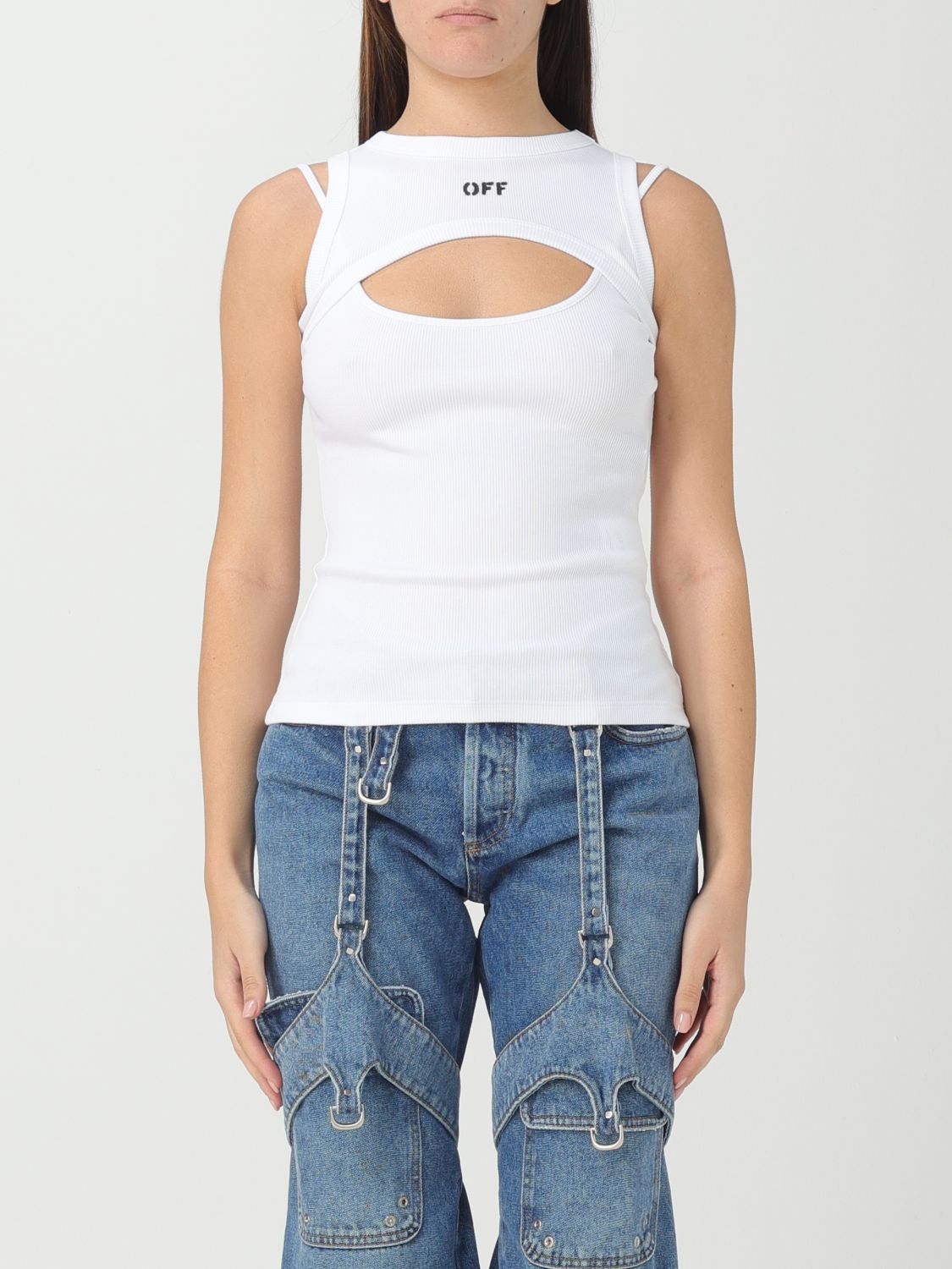 OFF-WHITE Top OFF-WHITE Woman colour White