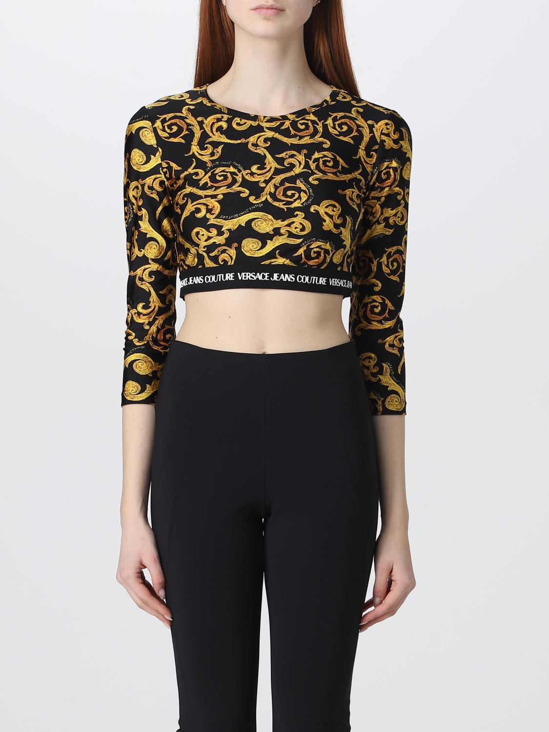 Versace Jeans Couture Top VERSACE JEANS COUTURE Woman colour Black