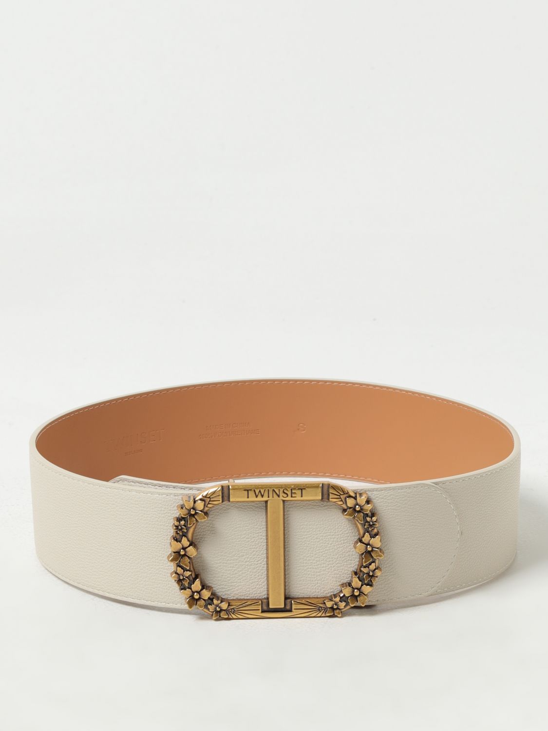 Twinset Belt TWINSET Woman colour Yellow Cream