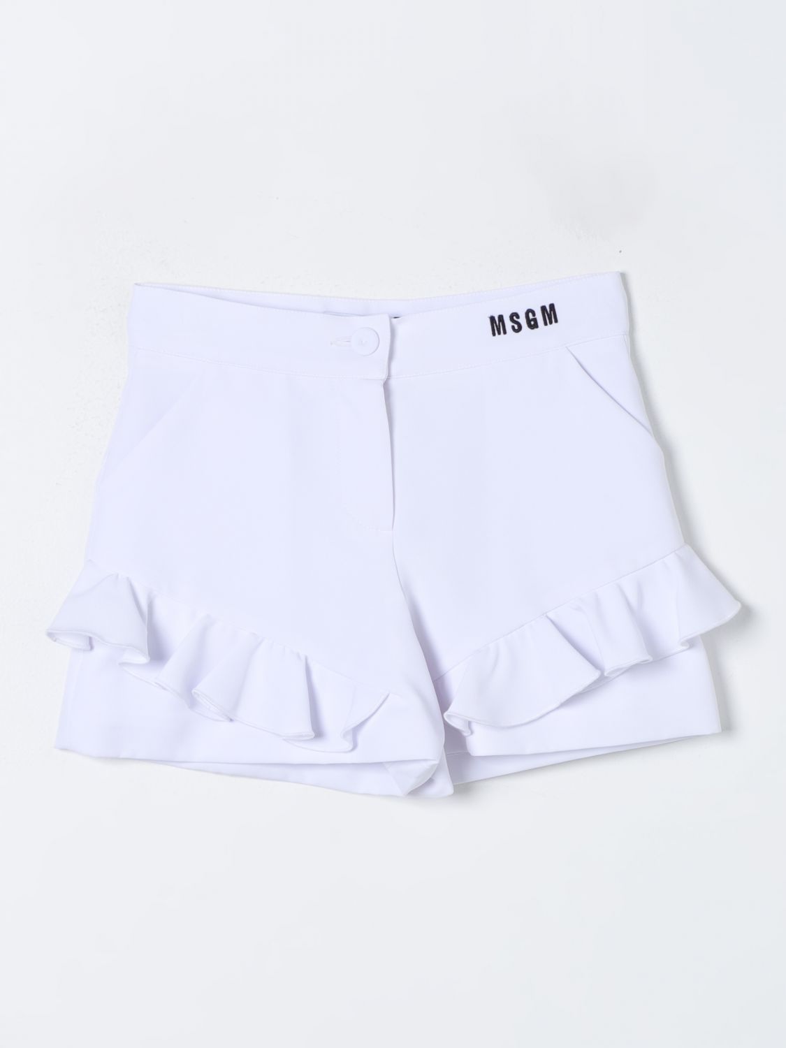 Msgm Kids Short MSGM KIDS Kids colour White