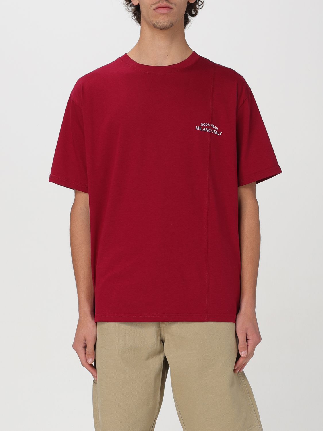 GCDS T-Shirt GCDS Men color Burgundy