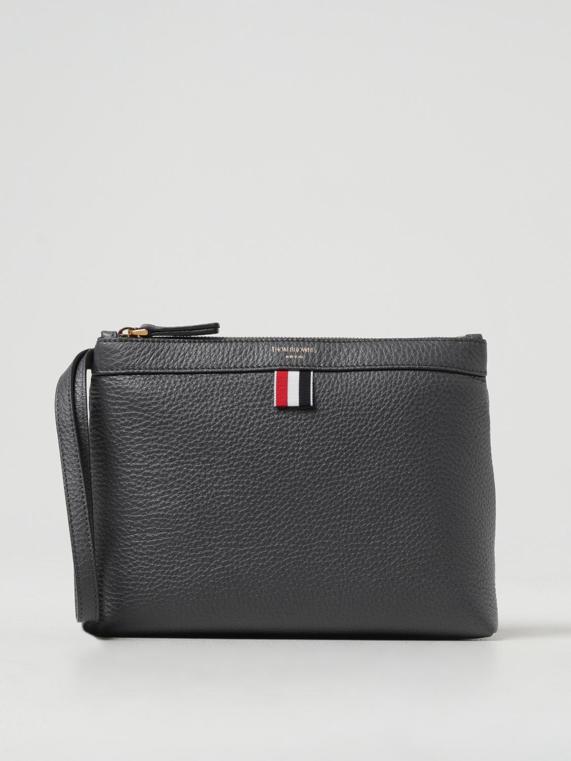 Thom Browne Clutch THOM BROWNE Woman color Grey