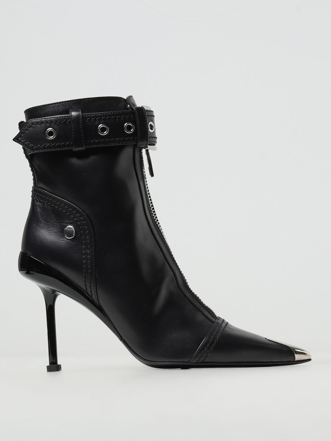 Alexander McQueen Flat Ankle Boots ALEXANDER MCQUEEN Woman colour Black