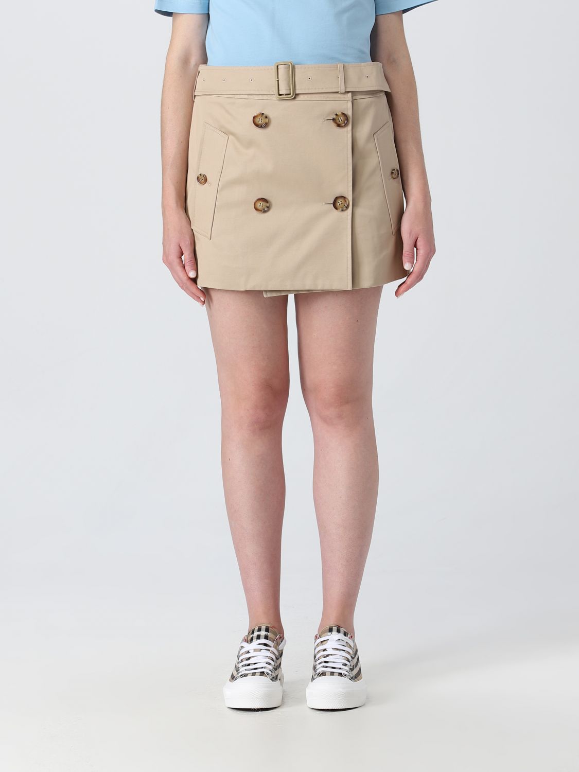 Burberry Skirt BURBERRY Woman colour Beige