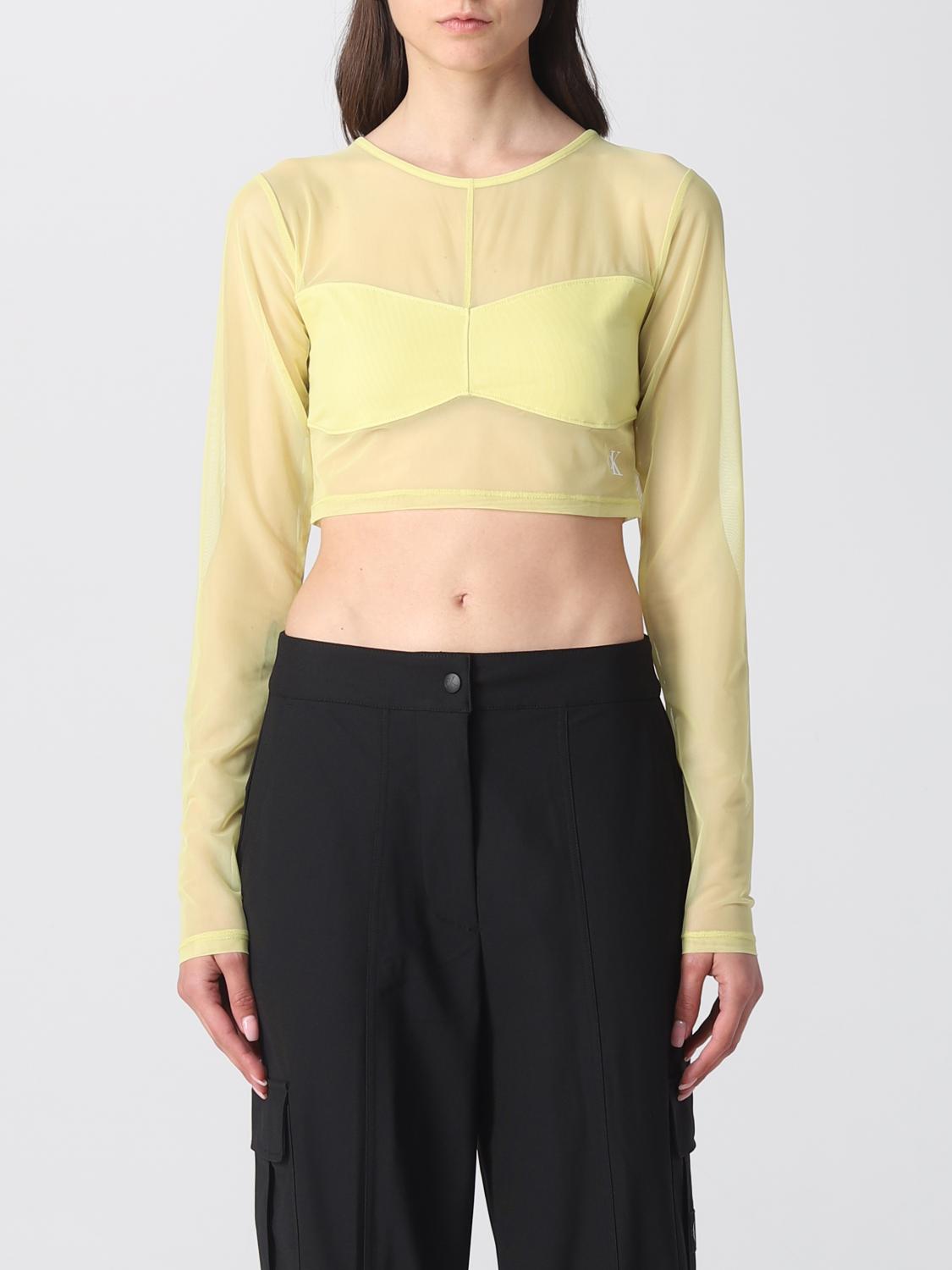 Ck Jeans Top CK JEANS Woman colour Yellow