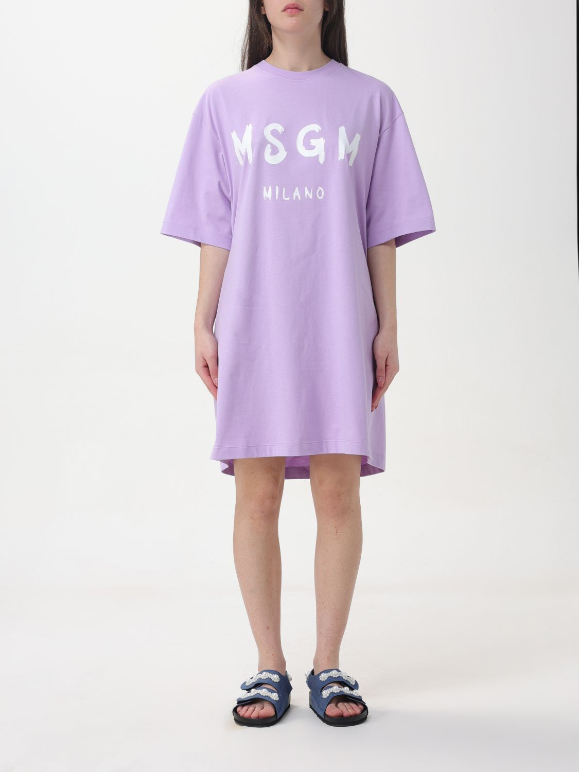 Msgm Dress MSGM Woman colour Lilac