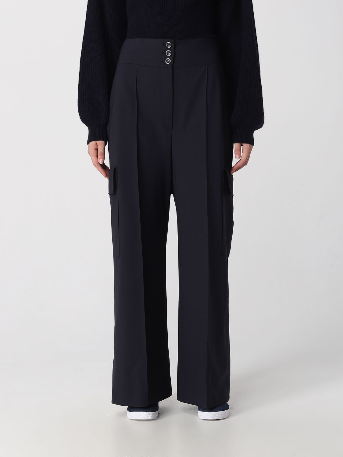 Msgm Trousers MSGM Woman colour Blue