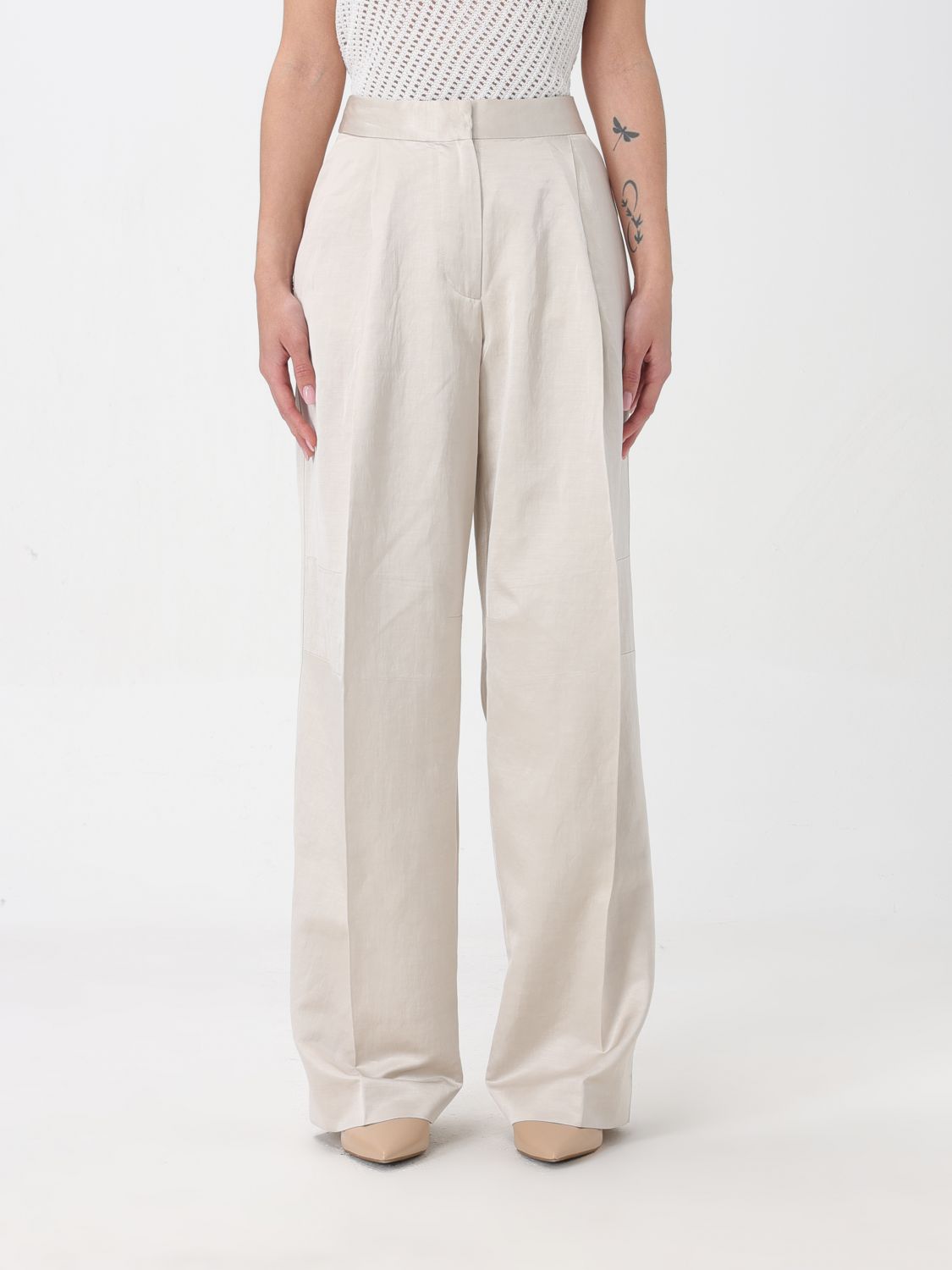 Calvin Klein Trousers CALVIN KLEIN Woman colour Beige