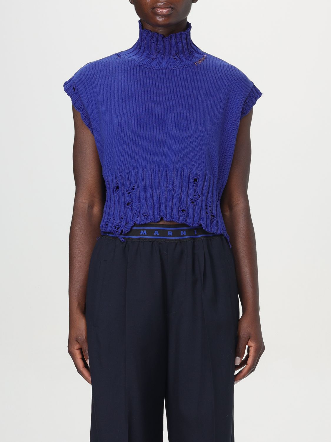 Marni Waistcoat MARNI Woman color Blue