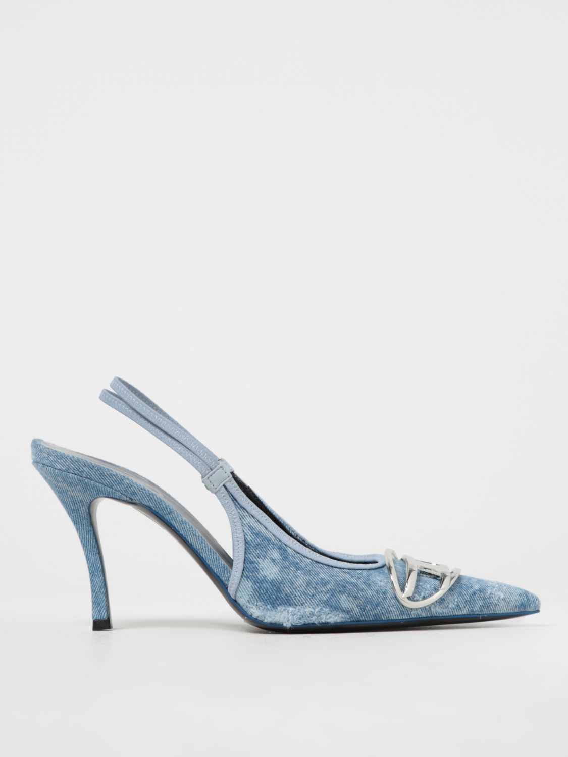 Diesel High Heel Shoes DIESEL Woman colour Denim