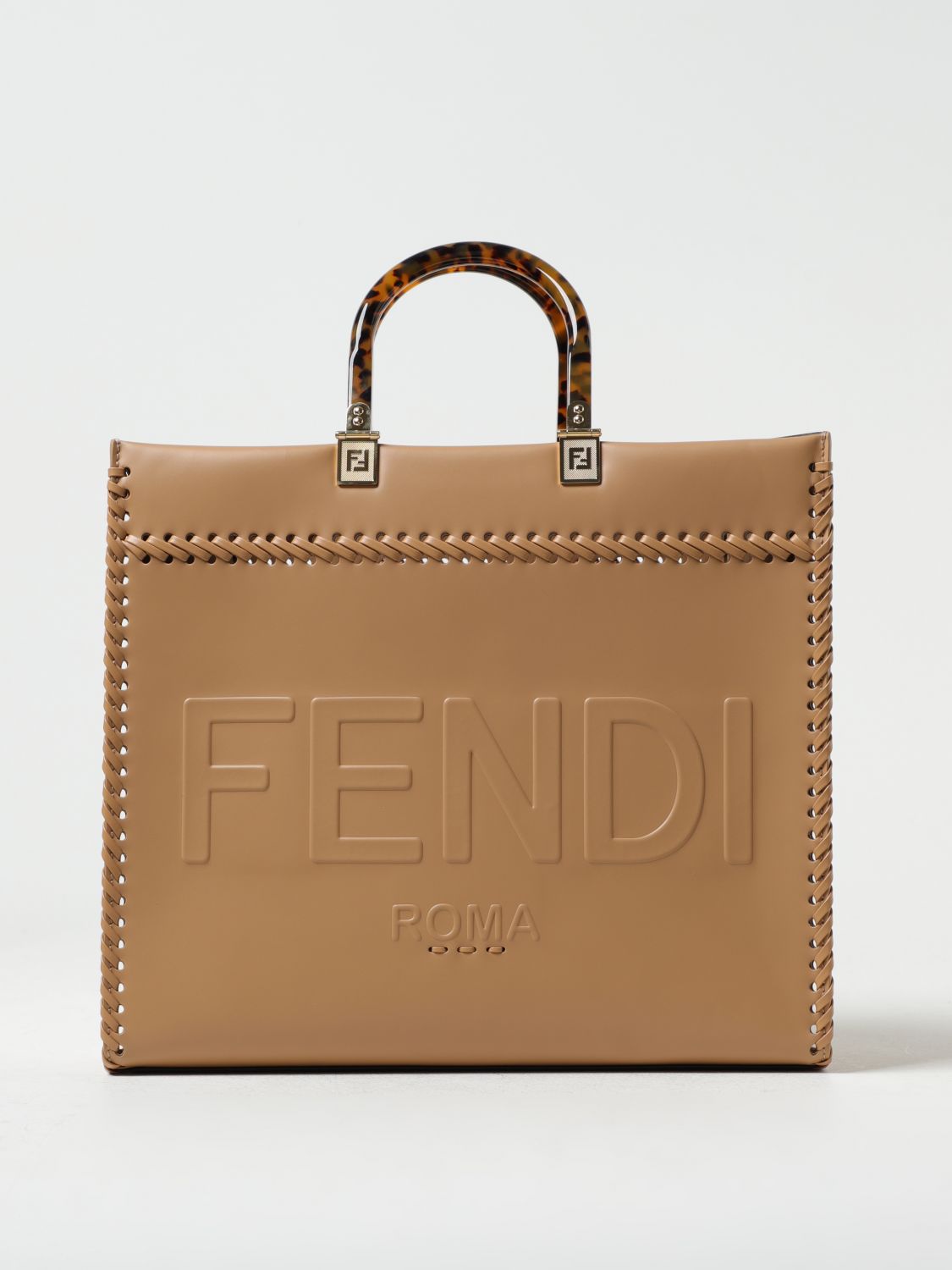 FENDI Tote Bags FENDI Woman colour Beige