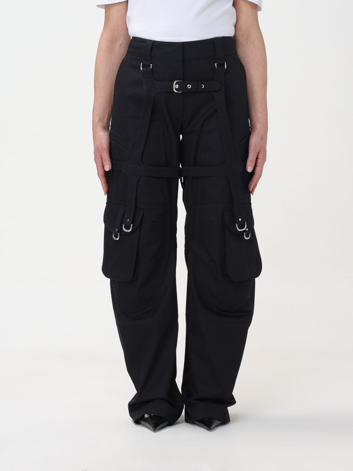 OFF-WHITE Trousers OFF-WHITE Woman colour Black