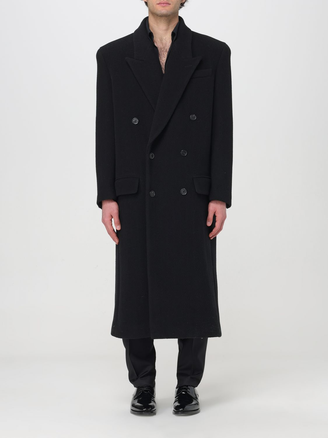 Saint Laurent Coat SAINT LAURENT Men colour Black