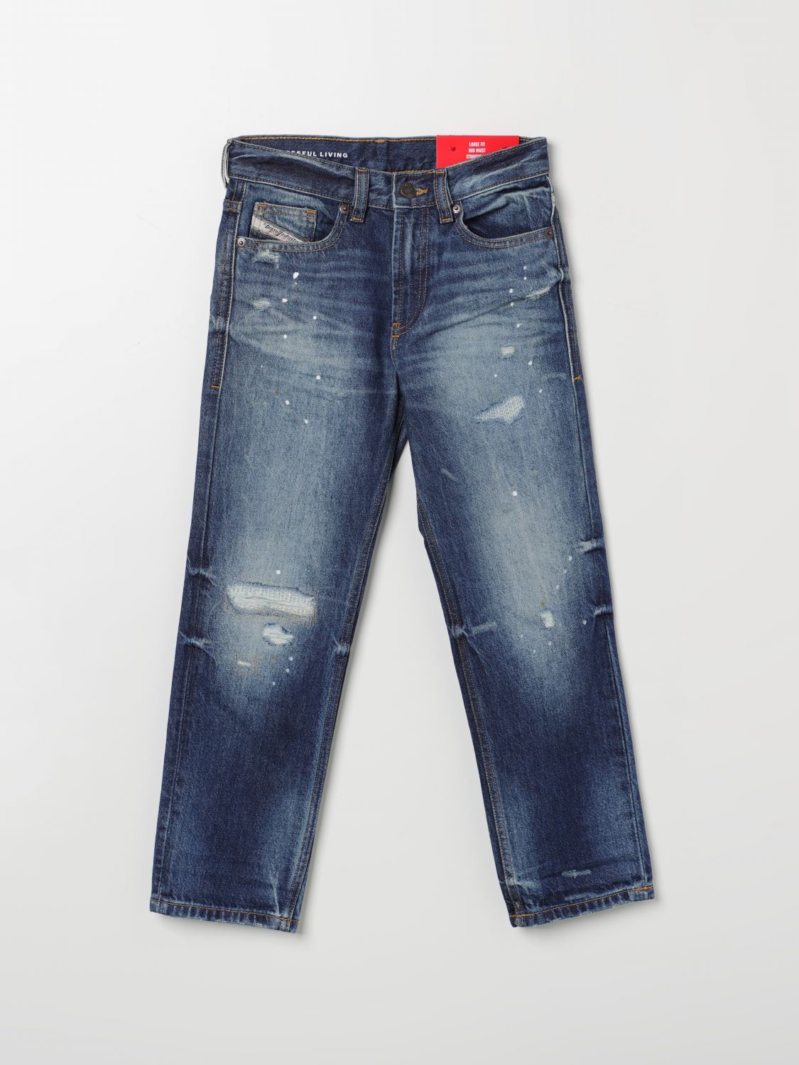 Diesel Trousers DIESEL Kids colour Denim