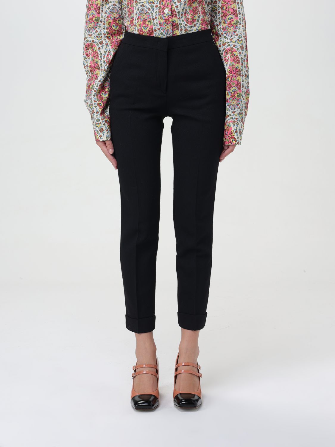 Etro Trousers ETRO Woman colour Black