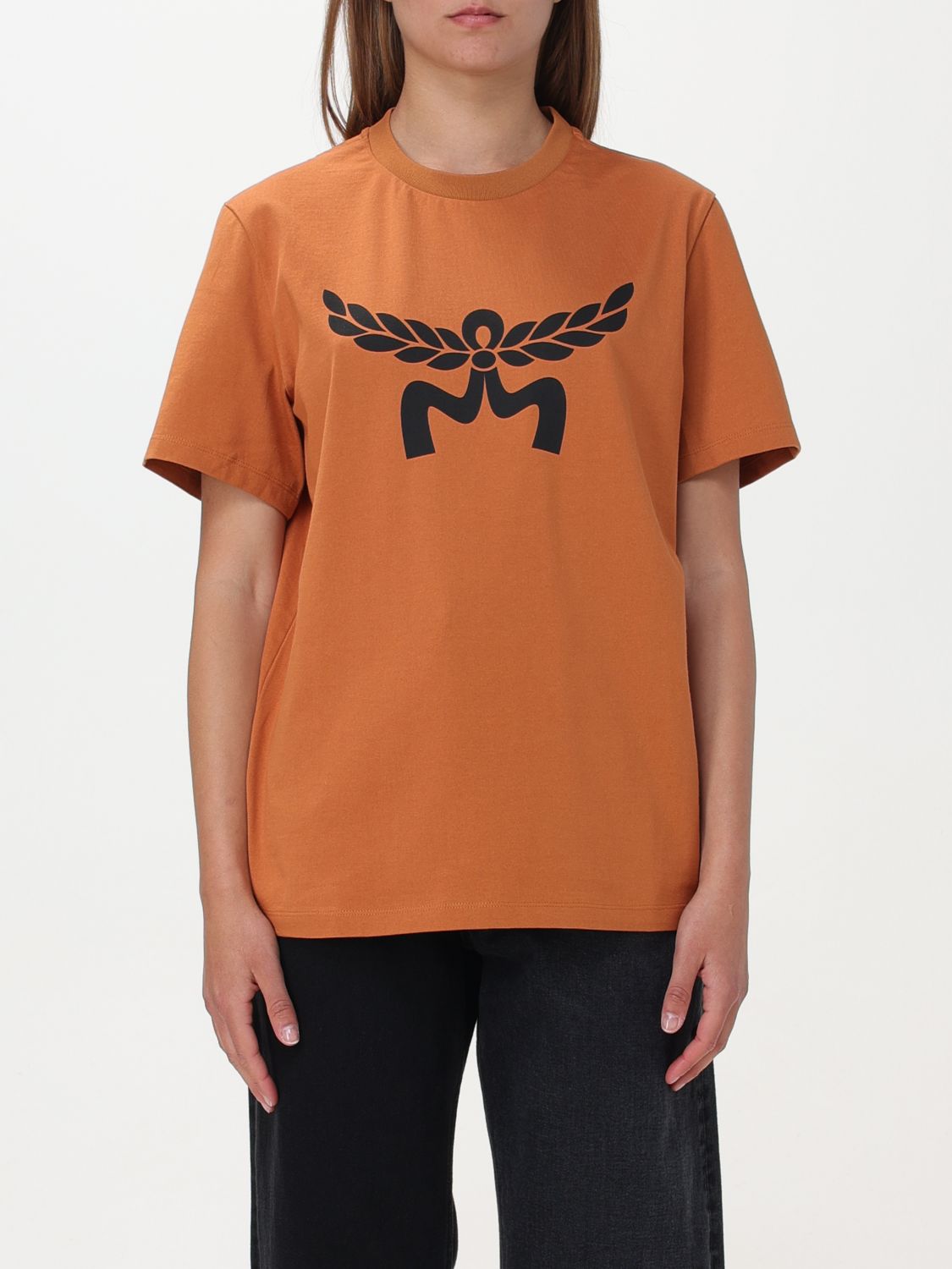 Mcm T-Shirt MCM Woman colour Camel