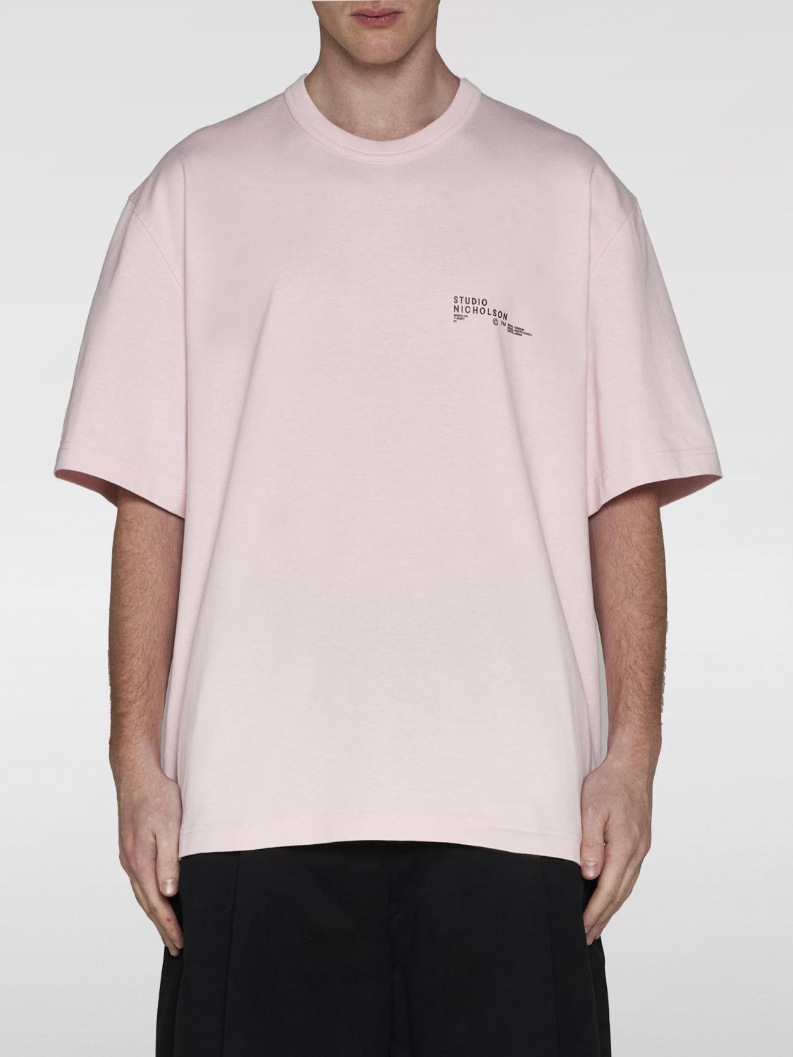 Studio Nicholson T-Shirt STUDIO NICHOLSON Men color Pink