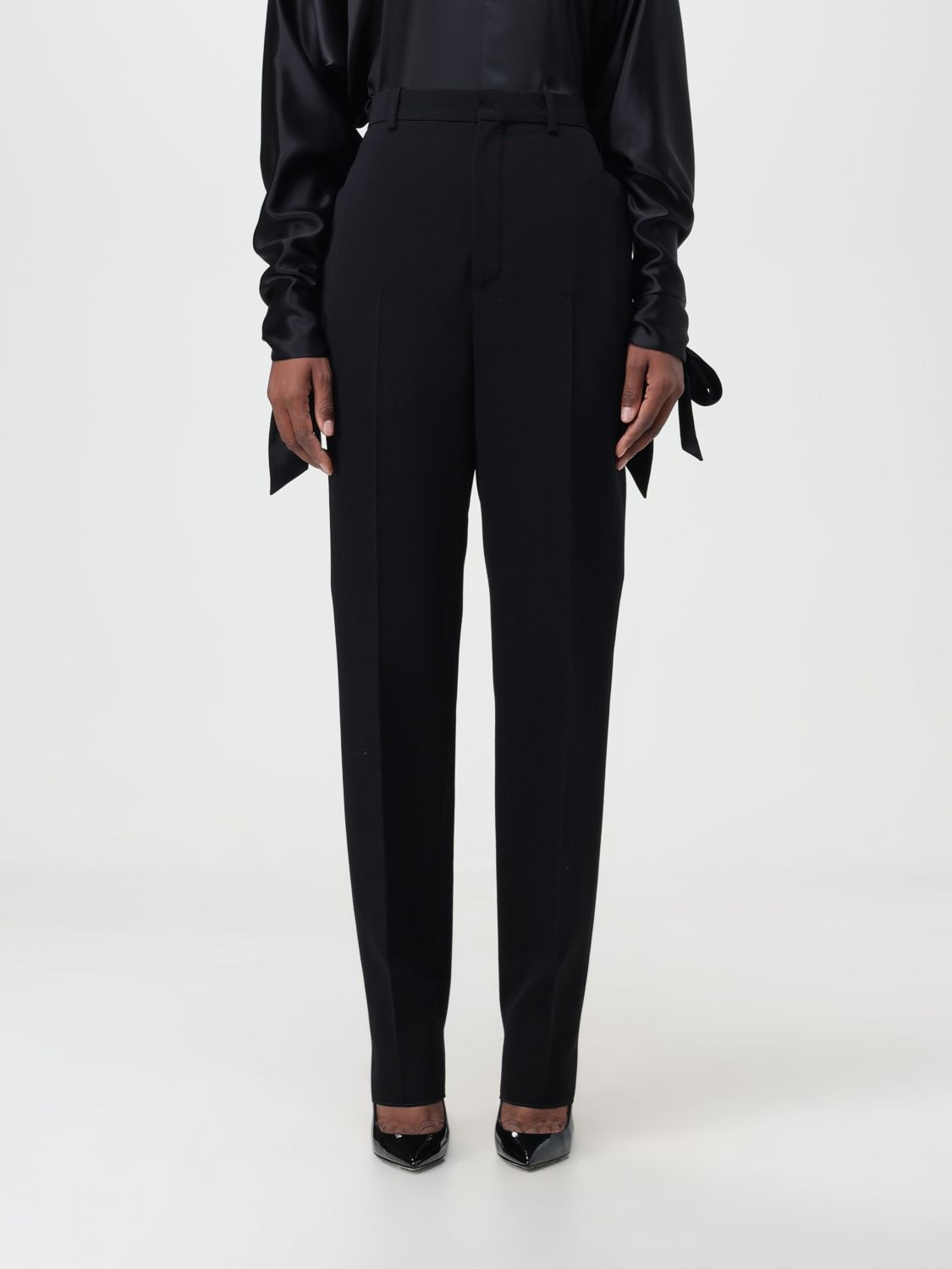 Saint Laurent Trousers SAINT LAURENT Woman colour Black