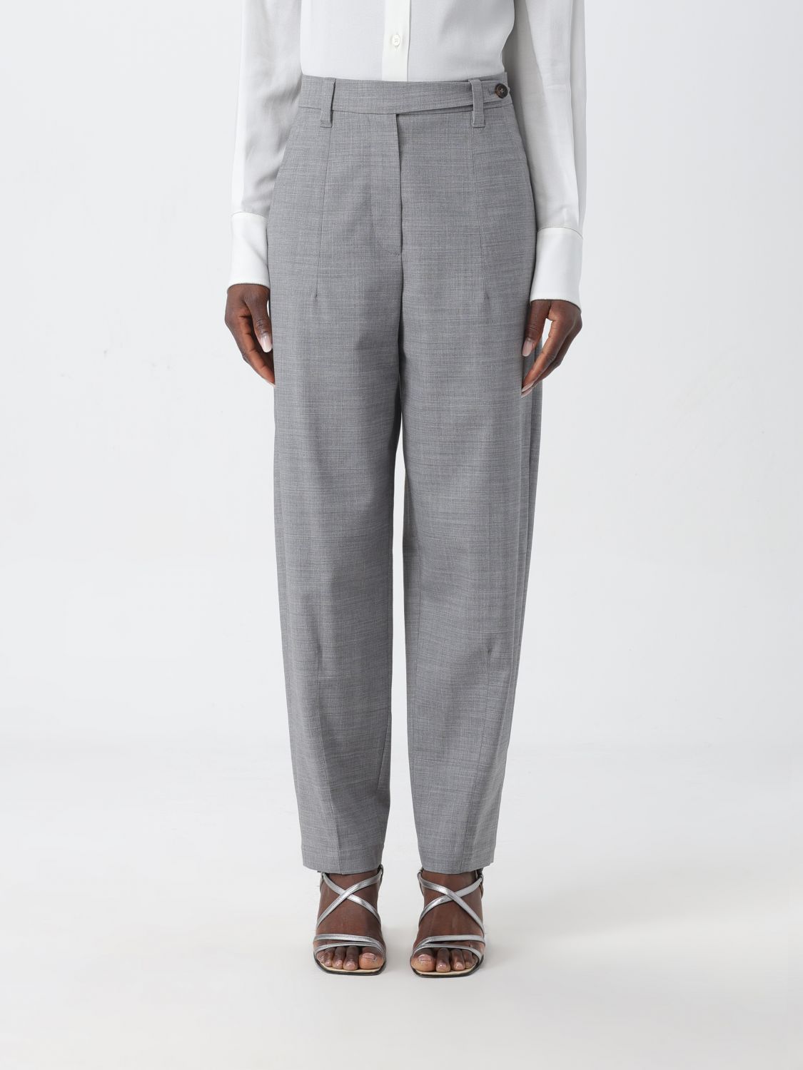 Brunello Cucinelli Trousers BRUNELLO CUCINELLI Woman colour Grey