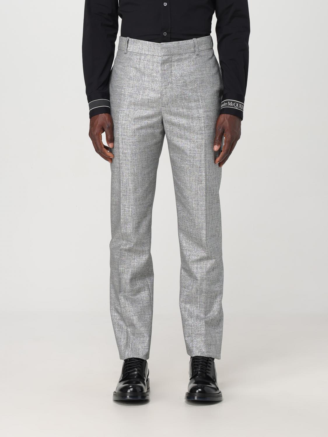 Alexander McQueen Pants ALEXANDER MCQUEEN Men color Silver