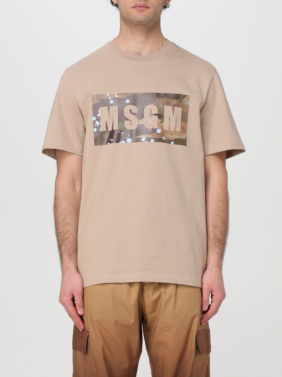 Msgm T-Shirt MSGM Men colour Beige