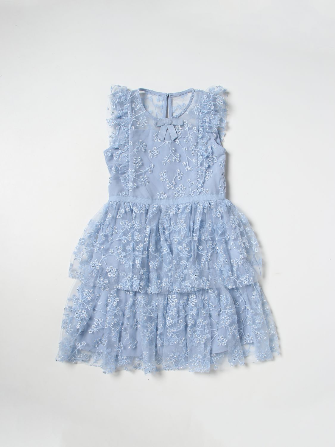 Self-Portrait Dress SELF-PORTRAIT Kids colour Blue